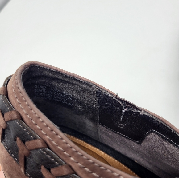 Clarks Artisan Womens Ankle Boots Harness Western Brown Oiled Leather 10W - Picture 6 of 10